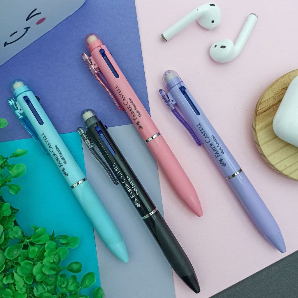 Caneta Poly Multifunções 3 em 1 0.7 mm (Caneta Esferográfica Az/Pt e Lapiseira) - Faber-Castell