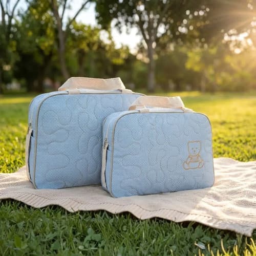 Kit Bolsa E Mala Maternidade Bebê Completo Menino E Menina