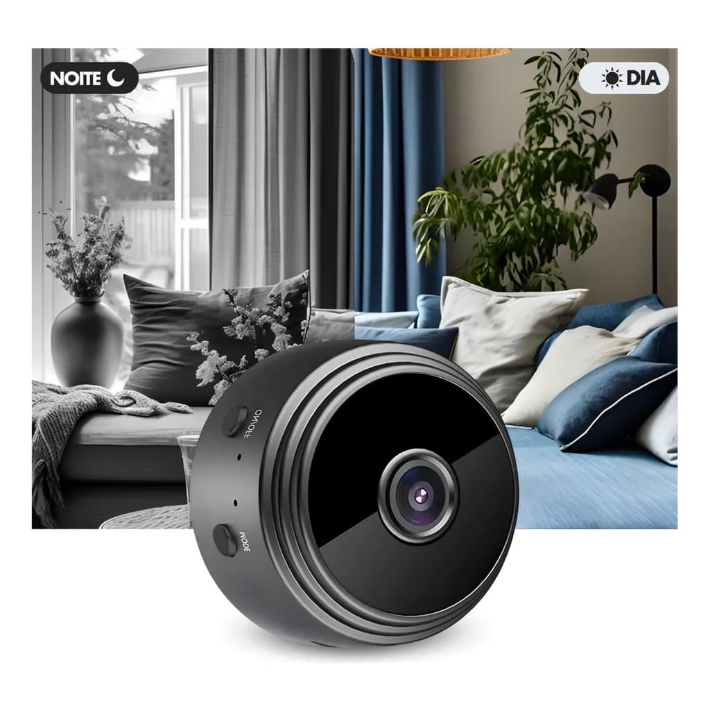 Mini Câmera Espiã A9 Wifi Com Sensor E Visão Noturna