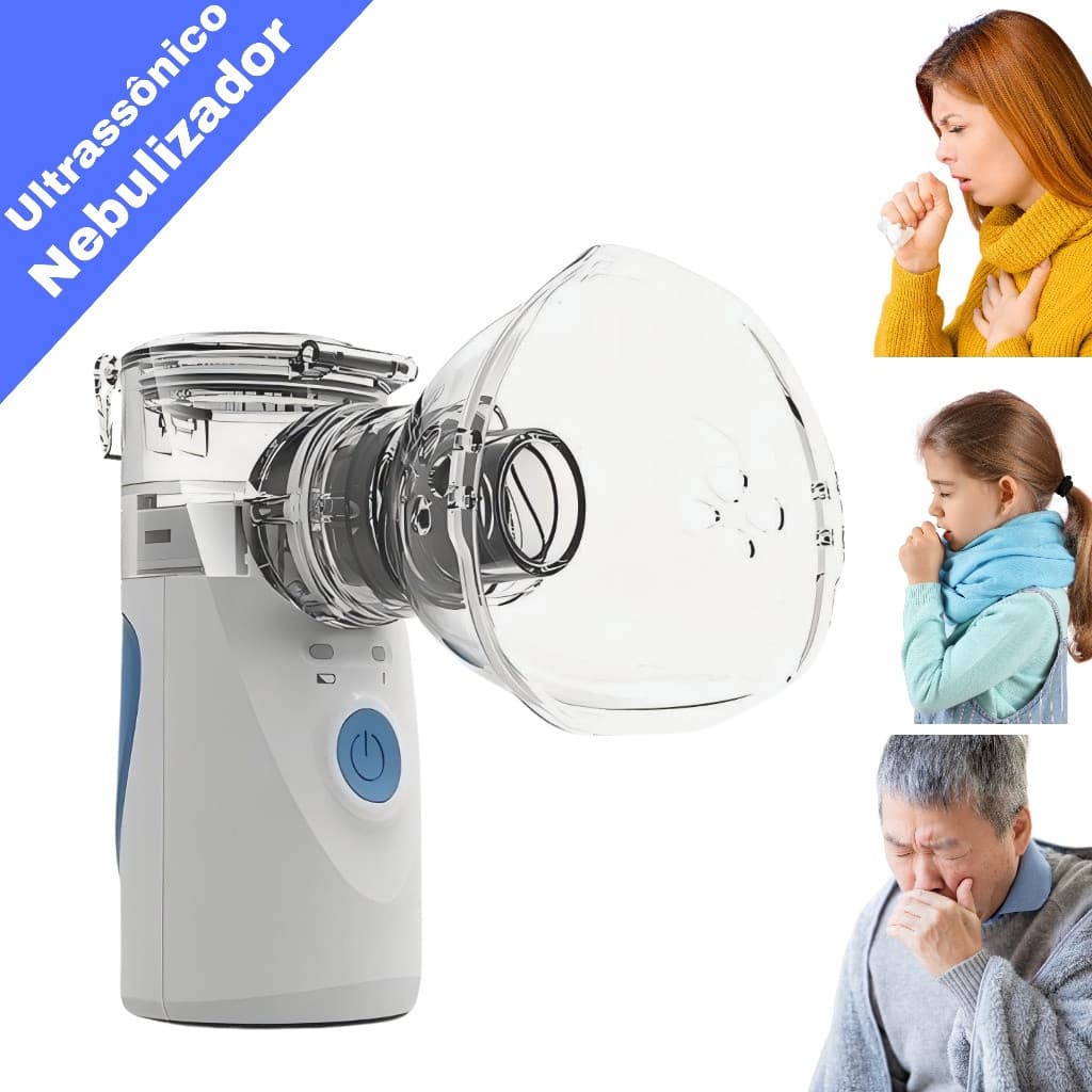 Ultrasonic Nebulizer, portable inhaler, battery-powered and dual-voltage