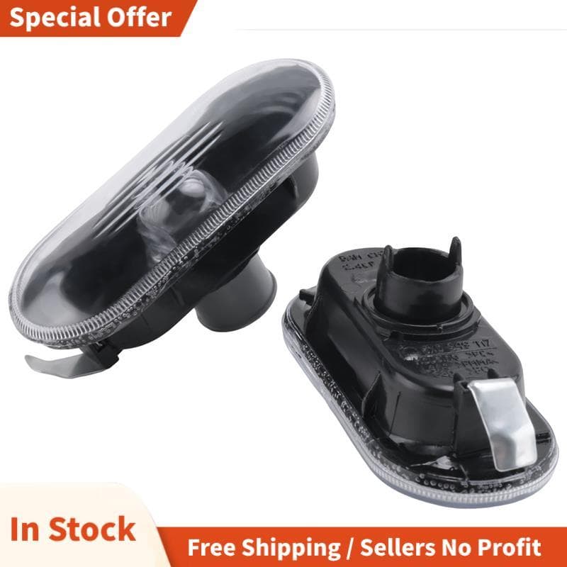 2 Pçs Marcador Lateral Do Carro Sinal De Volta Luz Advertência Preto Capa Da Lâmpada Para MK4 Golf , B5/B5.5 ,