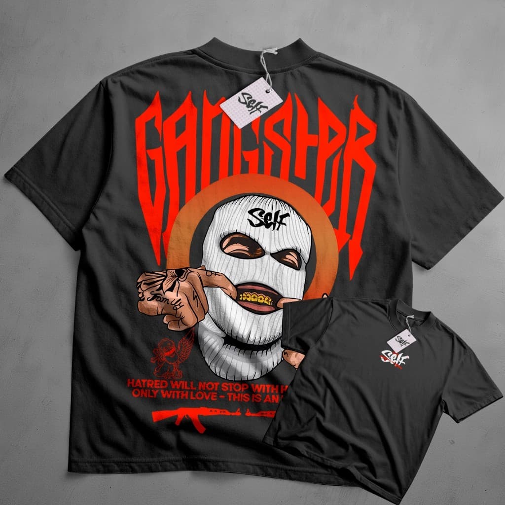 Camiseta Oversized  Self Gangster