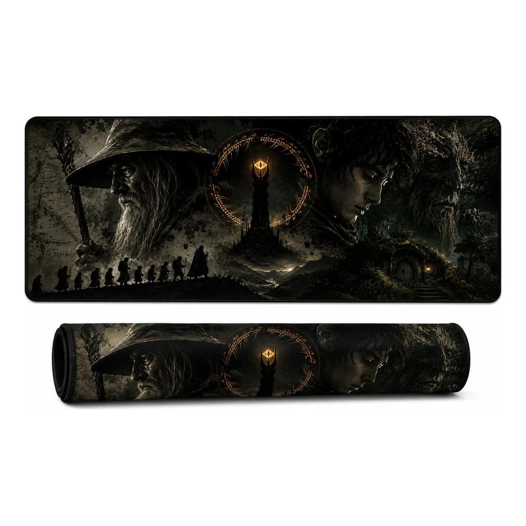 Mousepad Gamer 90x40cm Séries Filmes Trilogia Desk Ped