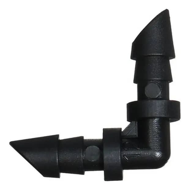 Conector Joelho Cotovelo L Para Microtubo de Irrigação 4mm 1/4" 4/6mm 4/7mm - 10 a 50 unidades
