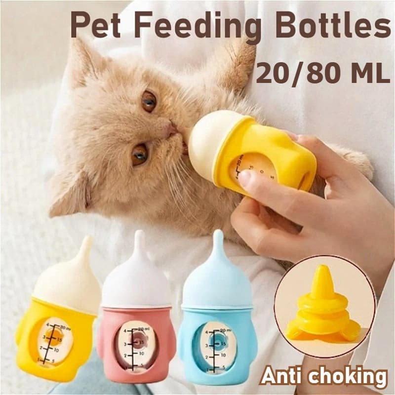 69441 Nova Garrafa de Alimentação para Animais de Estimação, Alimentador para Filhotes, Dispensador de Água de Silicone