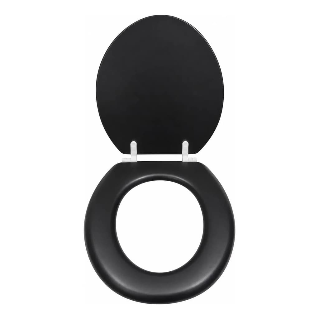 Assento Sanitário Almofadado Preto Macio Encaixe Universal