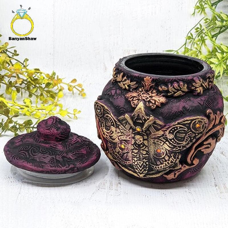 [BANY] Nova Garrafa De Bruxa Celestial Decorativa Poção Da Lua Jar Gótico Decorativo Escultura De Bruxaria Decoração De
