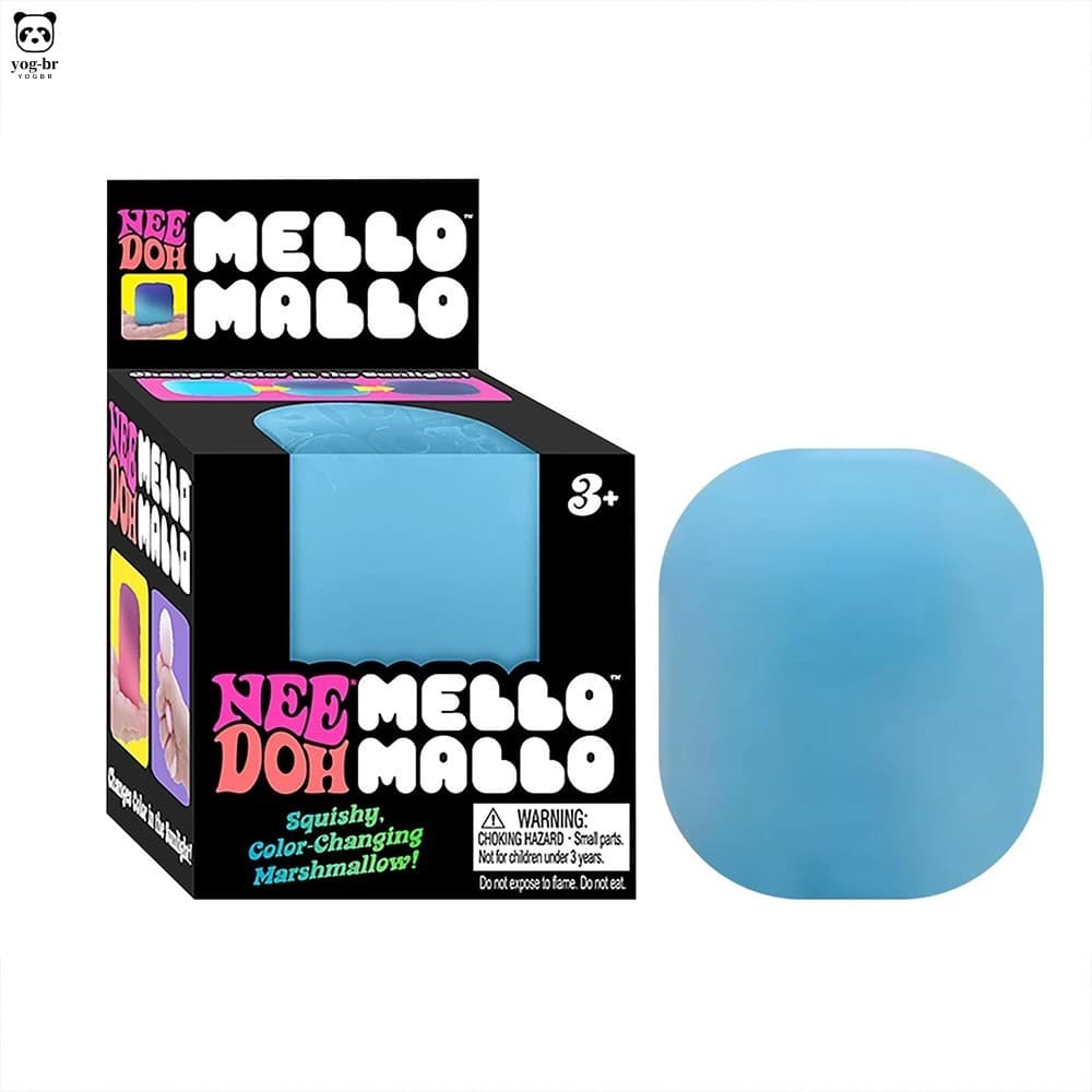 Brinquedo De Estresse Mole De Marshmallow Que Muda De Cor-Fidget Aleatória