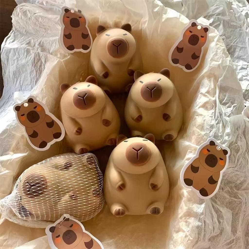 Capivara Squishy Super Fofo Brinquedo Anti-Stress Espuma Slow Rising Alívio de Ansiedade