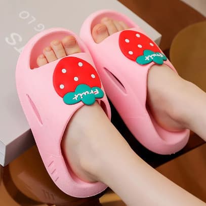 Chinelo Infantil slide nuvem menino menina Frutas