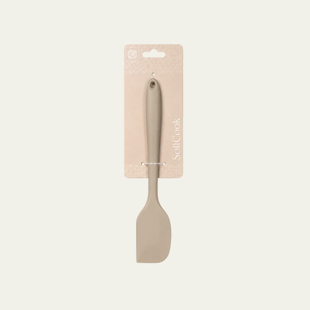 Utensílio de Cozinha Espátula Pequena Silicone Bege - Doremi Casa e Decor