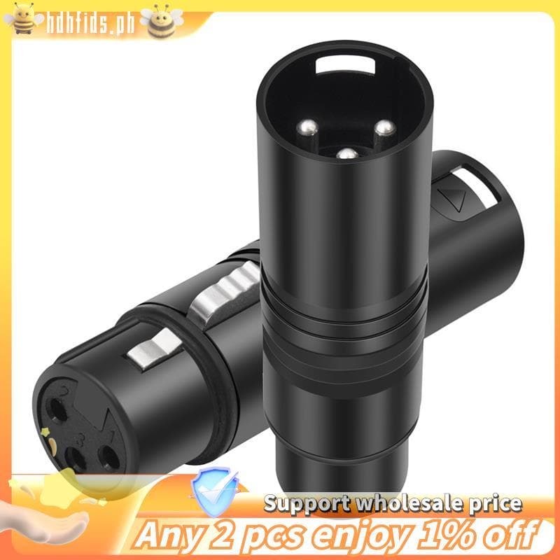Adaptador XLR Macho Para Fêmea De Áudio De 3 Pinos Mixer , Microfone , Amplificador De Potência