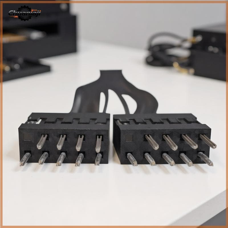 Chuaniaji 1 Pçs Redefinir Desktop Ligar/Desligar Cabo De Controle Duplo PC Placa-Mãe Interruptor Jumper 9 Pinos 1 A 2 Li