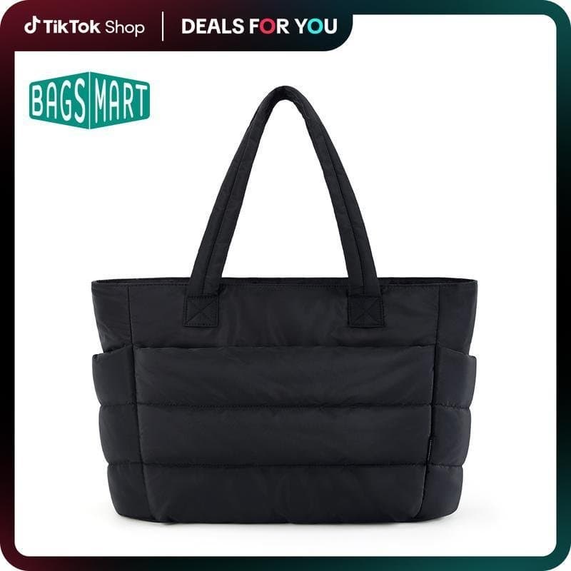 BAGSMART Bubble 20L Bolsa Tote Acolchoada para Mulheres, Bolsa de Ombro para Laptop, Leve, com Múltiplos Compartimentos