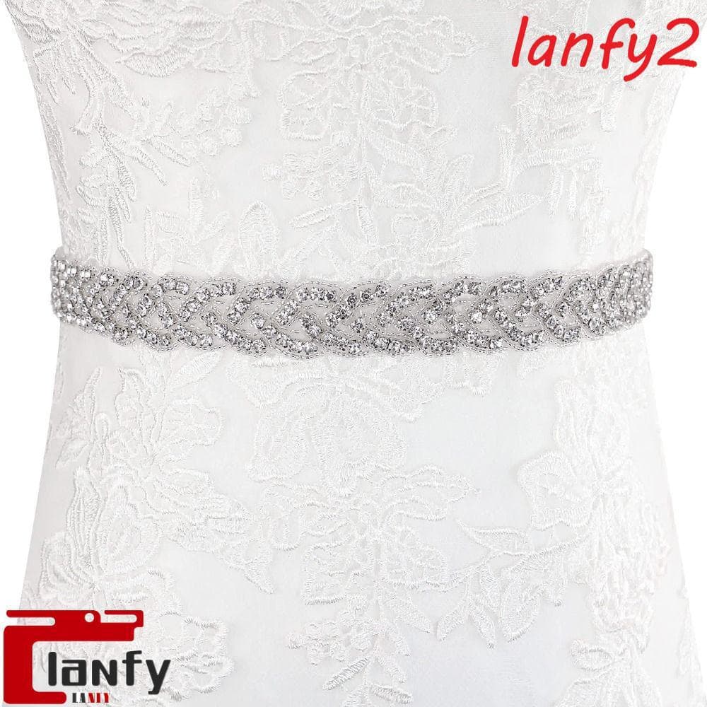 LANFY Strass Cintura Selo , Acessórios De Saia Cinto De Noiva Feminino , Vestido De Cristal De Zircônia