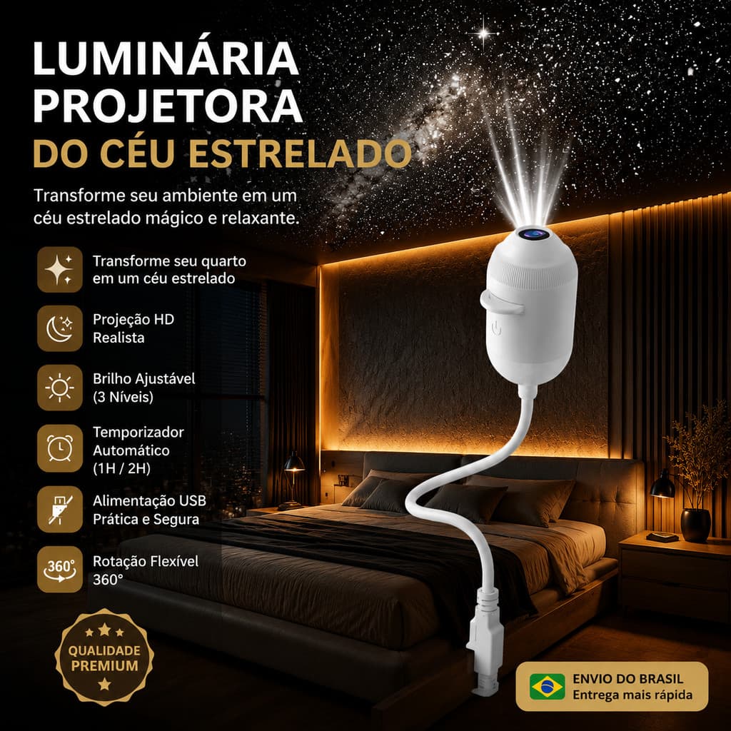 Luz de projeção de céu estrelado, luz ambiente para carro, luz noturna de galáxia adequada para automóveis.