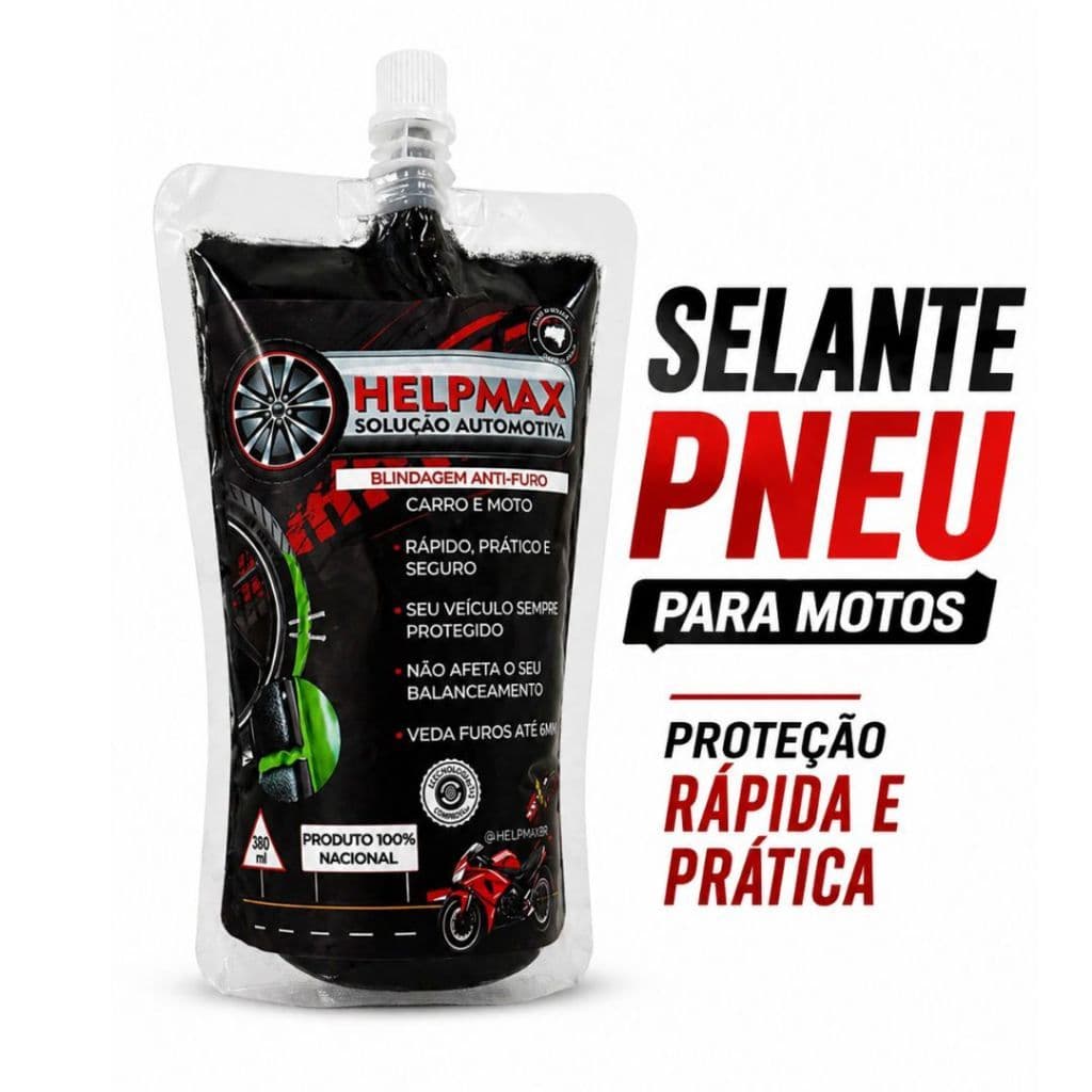 Selante de Pneu Blindagem Anti-Furo Moto Original  - Veda Furos