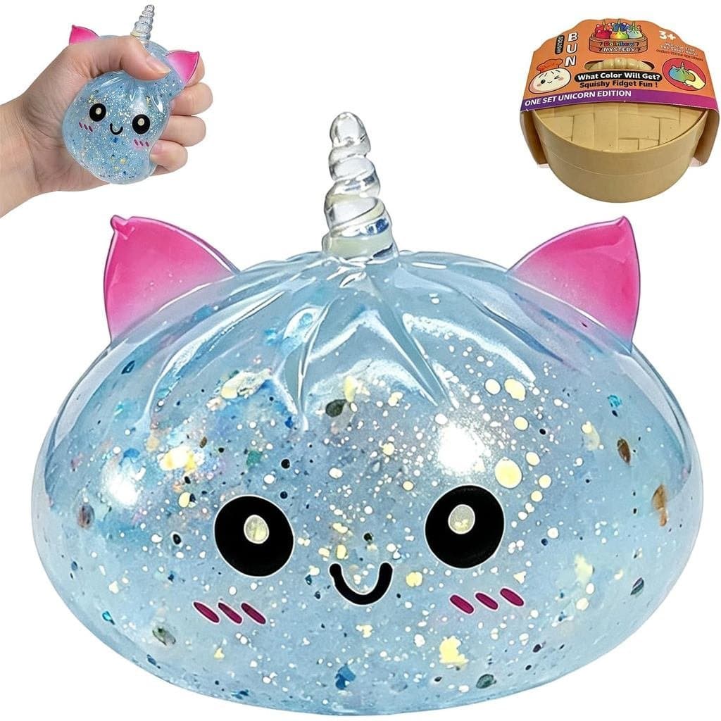 Brinquedo Antiestresse Squishy de Unicórnio, Bola Antiestresse Brilhante Macia para Alívio da Ansiedade e Estresse, Prêm