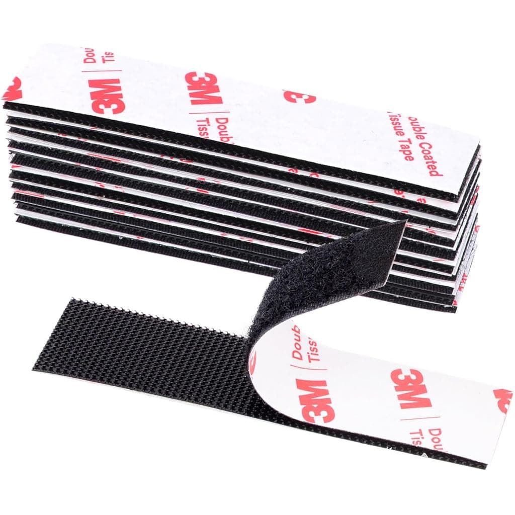 Fita adesiva de velcro (1 polegada × 4 polegadas), fita adesiva de alta resistência, fita autoadesiva de interligação, c