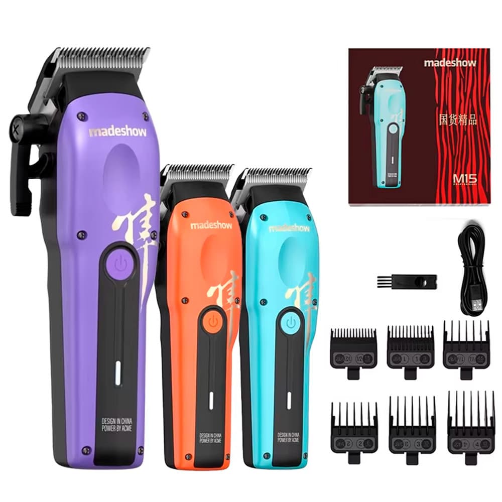 Máquina De Corte De Cabelo Cerâmica Móvel Sem Fio Madeshow M15