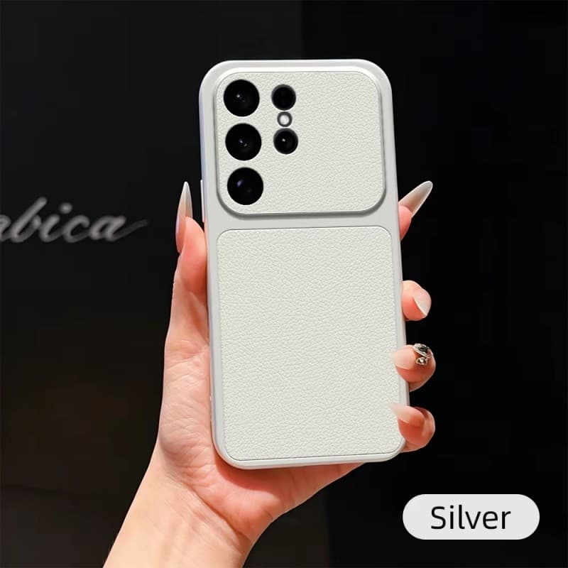 Luxo Lichia Grão À Prova De Choque Caso Telefone Para Samsung S26 S25 S24 S23 S22 S21 Ultra Plus Fe Macio TPU Córtex Pár