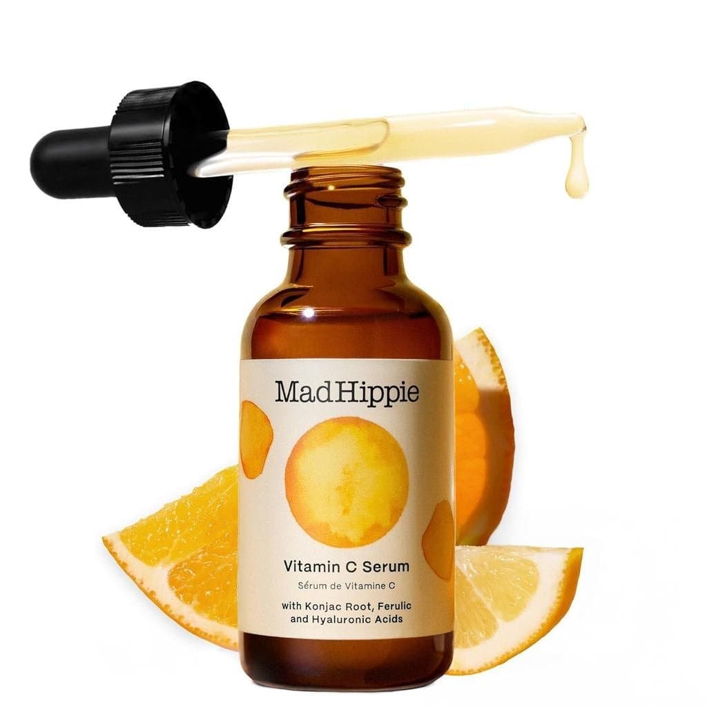 Sérum Facial Mad Hippie com Vitamina C – C + E + Ácido Ferúlico, Ácido Hialurônico, Fórmula Estável de Baixa Irritação,