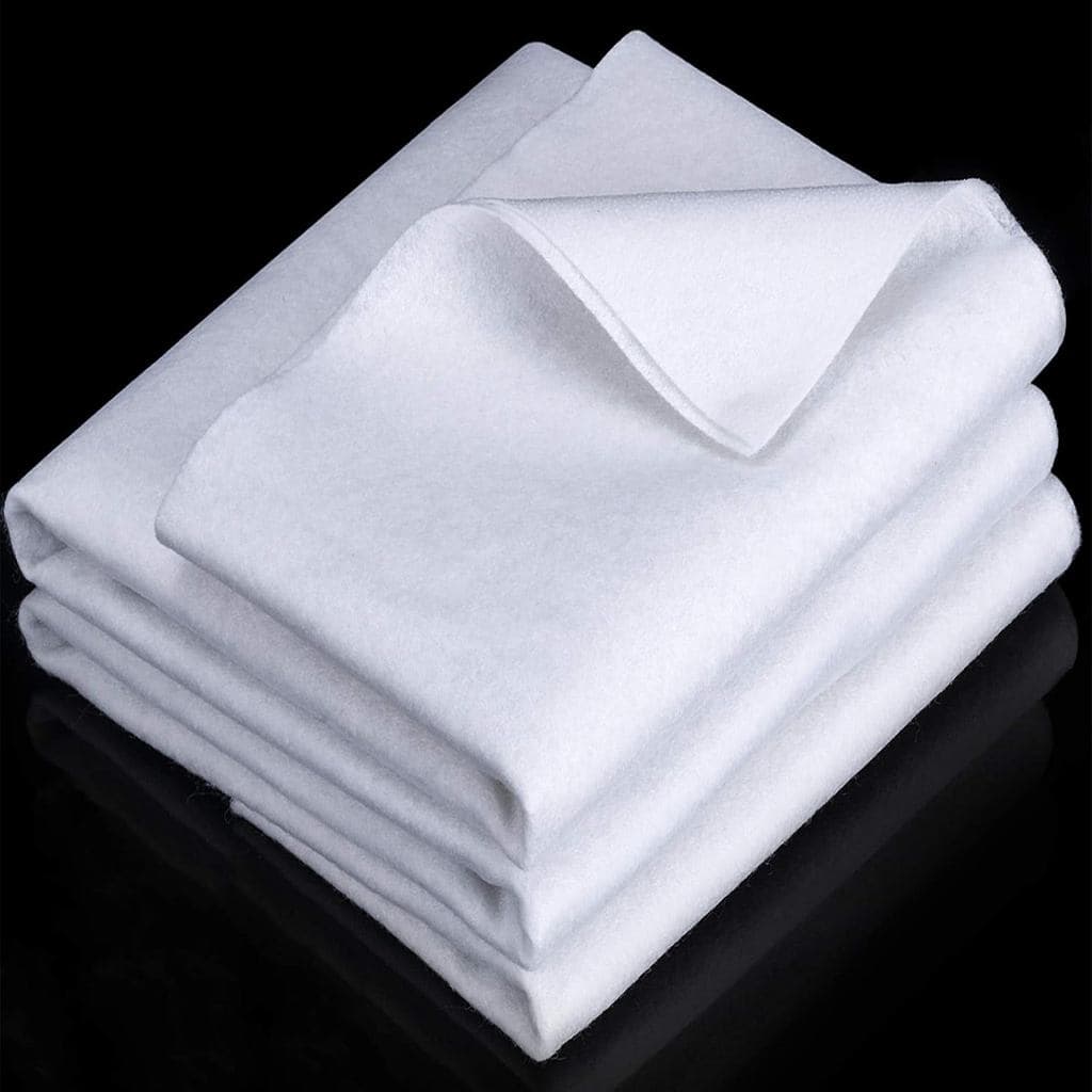 Tatuo 2 Peças de Entretela Termocolante de 20 x 108 Polegadas, Branca, Poliéster, Sólida, Termocolante, Para Costura, Ar