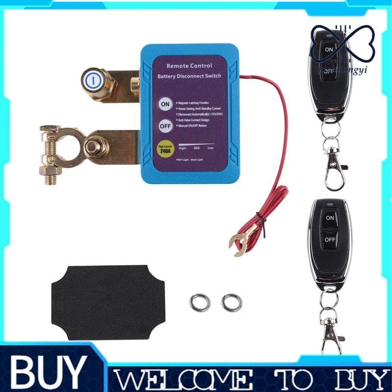 Interruptor De Desconexão Da Bateria 240A 12V/24V Controle Remoto Desligamento Automático Para Aplicações De Barco De Ca
