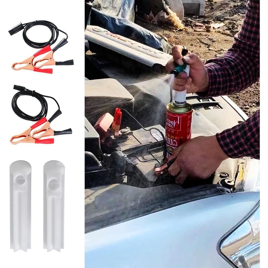 Kit de Limpeza de Injetores de Combustível com 4 Peças, Adaptador Universal para Limpeza de Injetores de Combustível, Ki