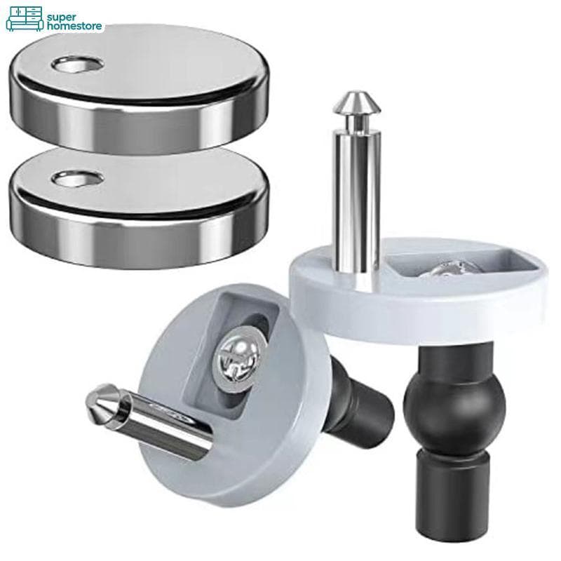 Dobradiças De Assento De Vaso Sanitário , SUPER 2 Peças , Fixação Superior , Montagens Pa , Parafusos De Liberação De Su