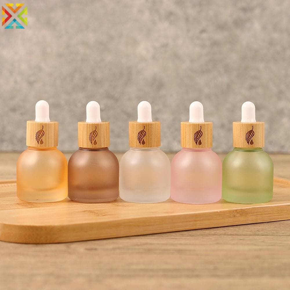 Frasco Conta-Gotas De Vidro Fosco De 10ml , Recipiente Recarregável Vazio Portátil Para Óleo Essencial , Perfume , Viage