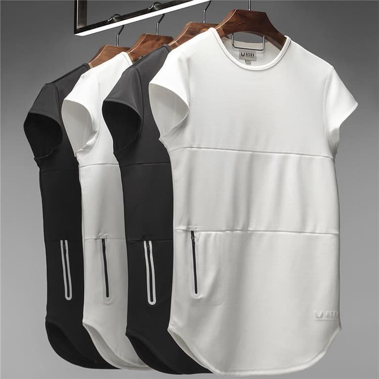 Brother Fitness de manga curta homens correndo verão novo estilo esportes solto Casual roupas de treinamento muscular de