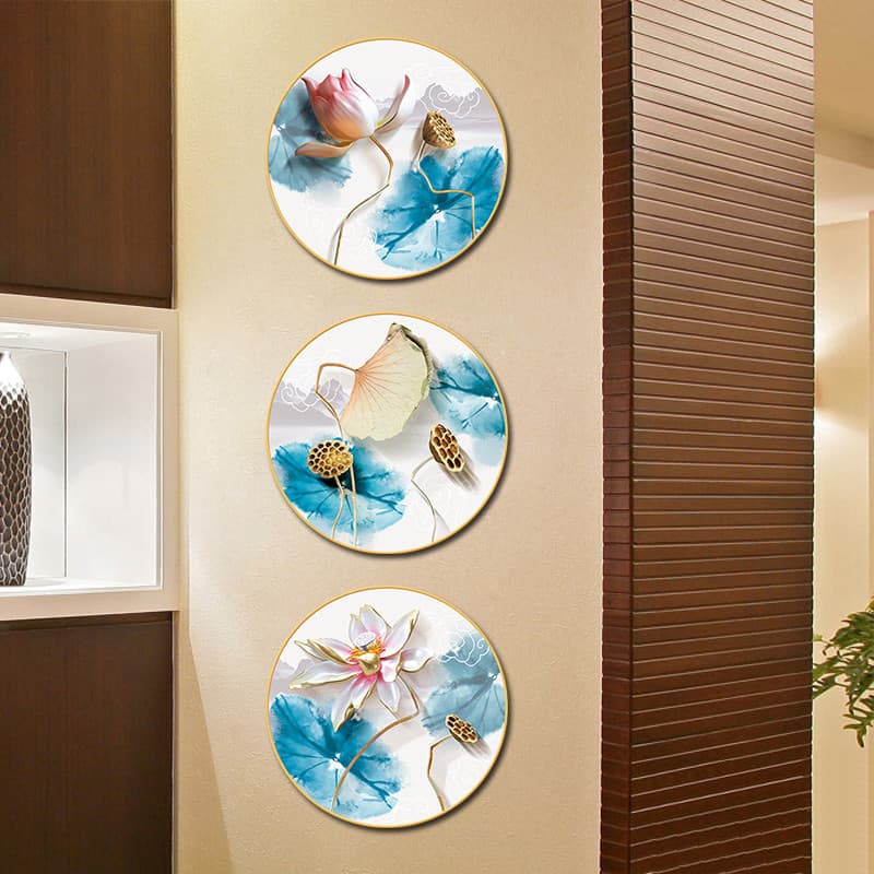 Lótus criativo quente adesivos estilo chinês adesivos de parede papel de parede auto-adesivo estudo quarto fundo decoraç