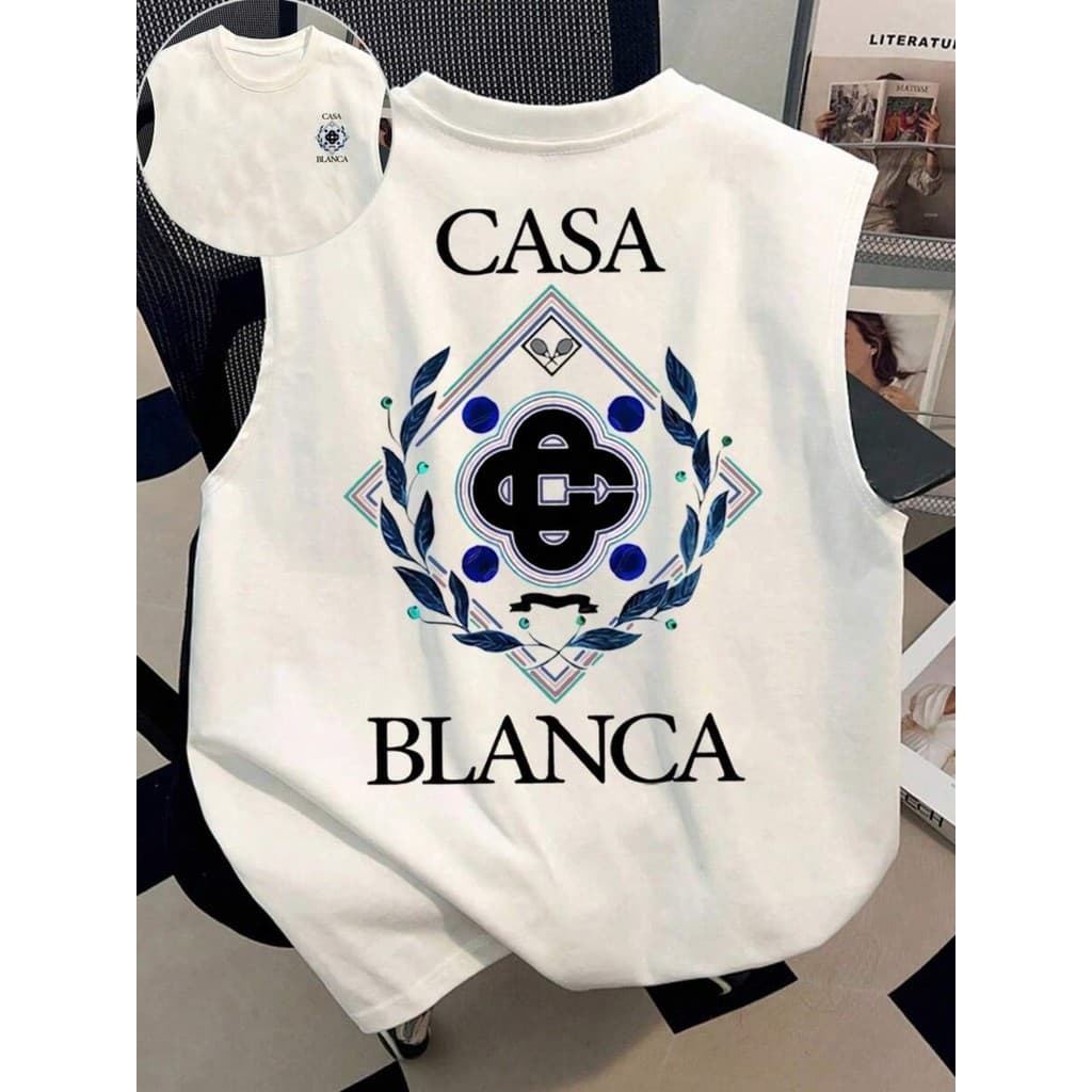 Regata Camiseta Camisa Oversized Cavada Casa Blan 100% algodão Premium Confortavel