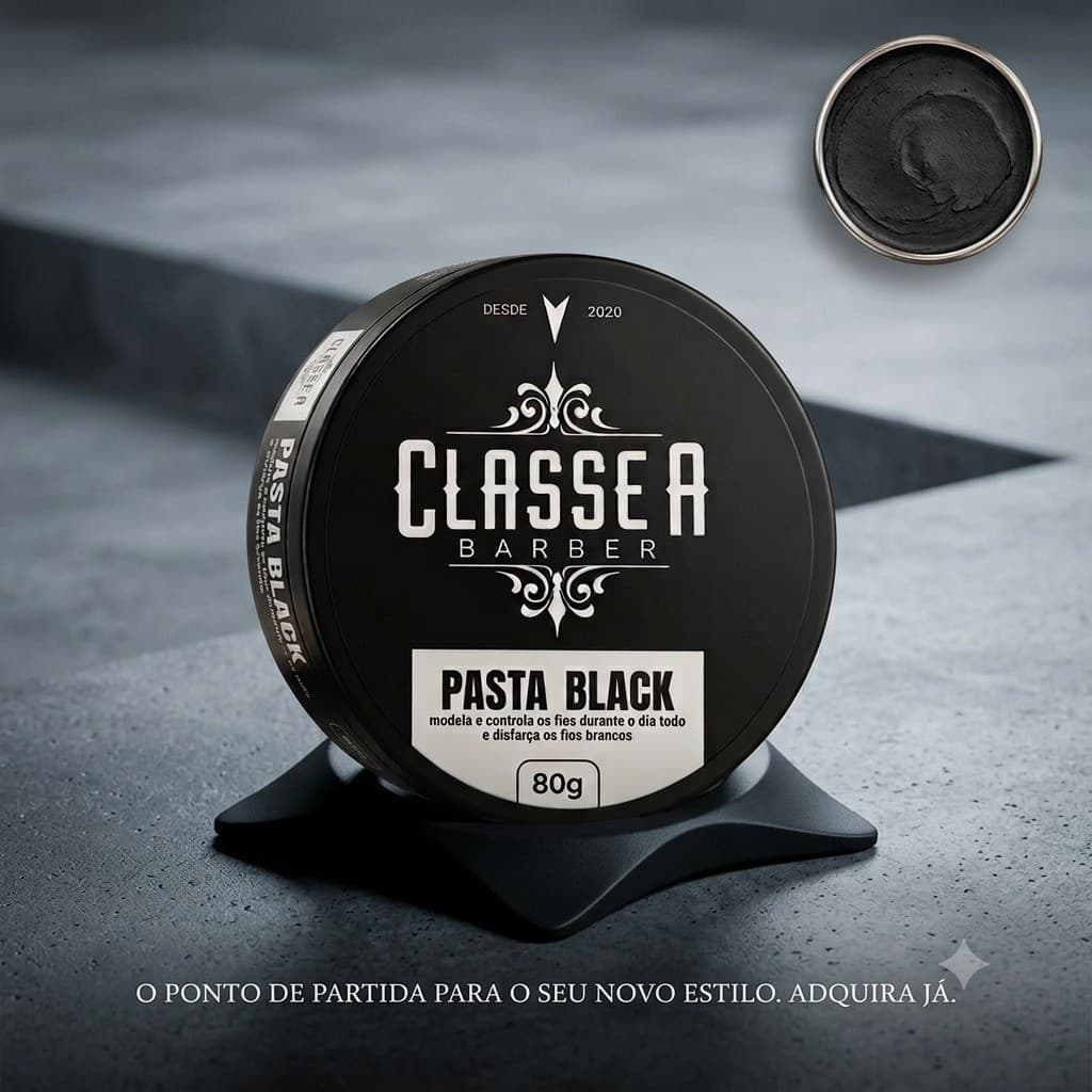 Pasta pomada modeladora Black 80g- Classe A