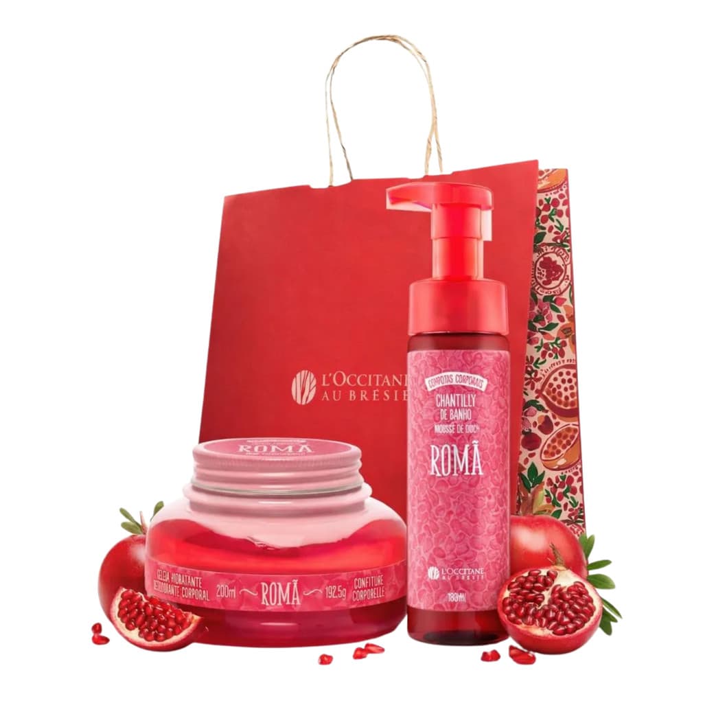 Kit Presente Romã Loccitane Geléia + Chantilly De Banho