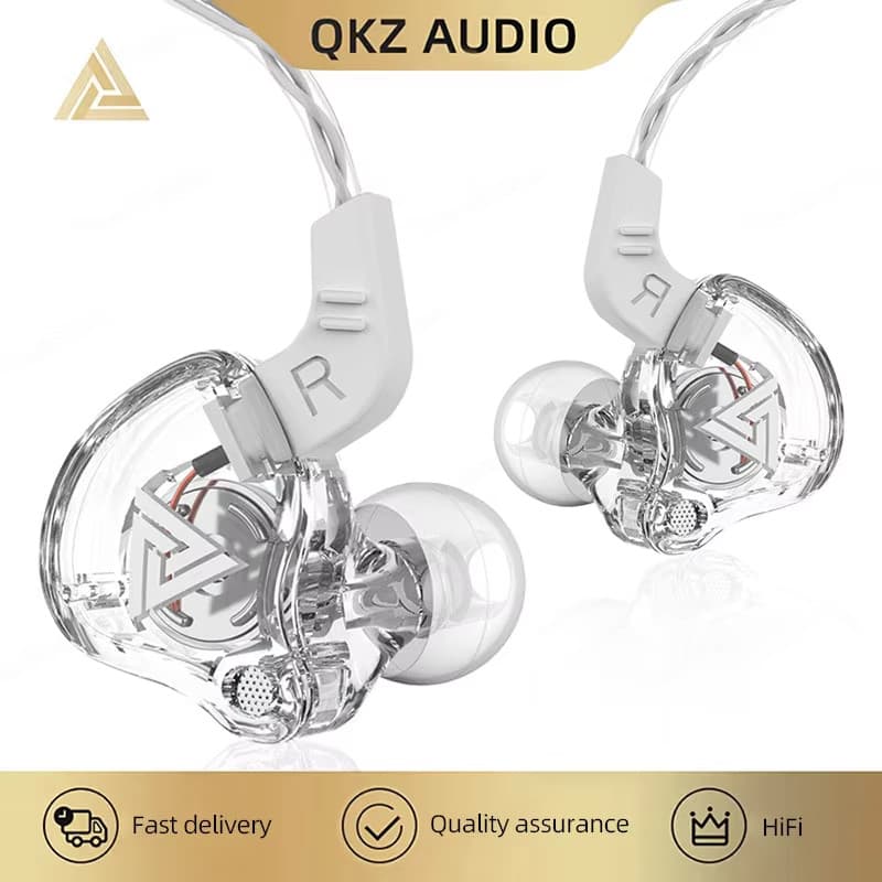 Fones de Ouvido Originais QKZ AK6 HiFi para Música e Esportes com Microfone