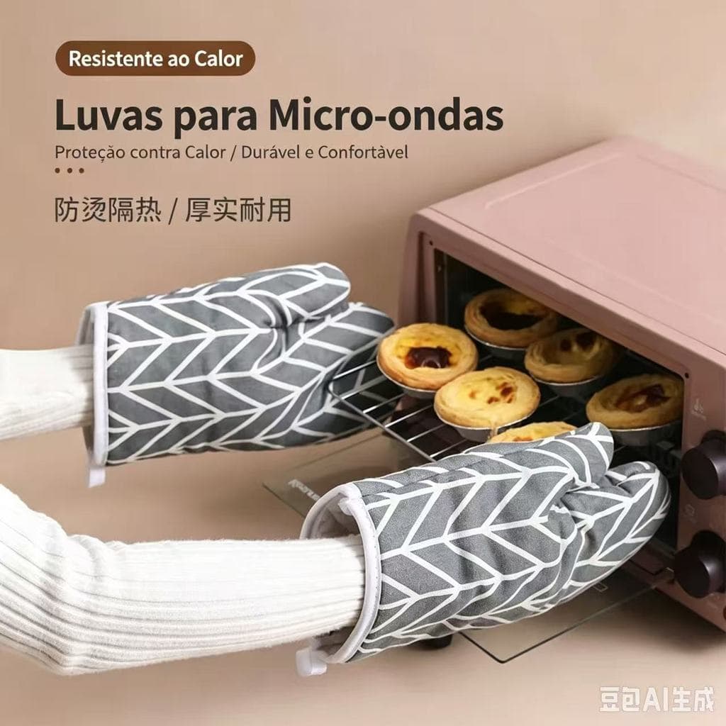 Luva Térmica De Cozinha Resistentes A Altas Temperaturas H-17-0315