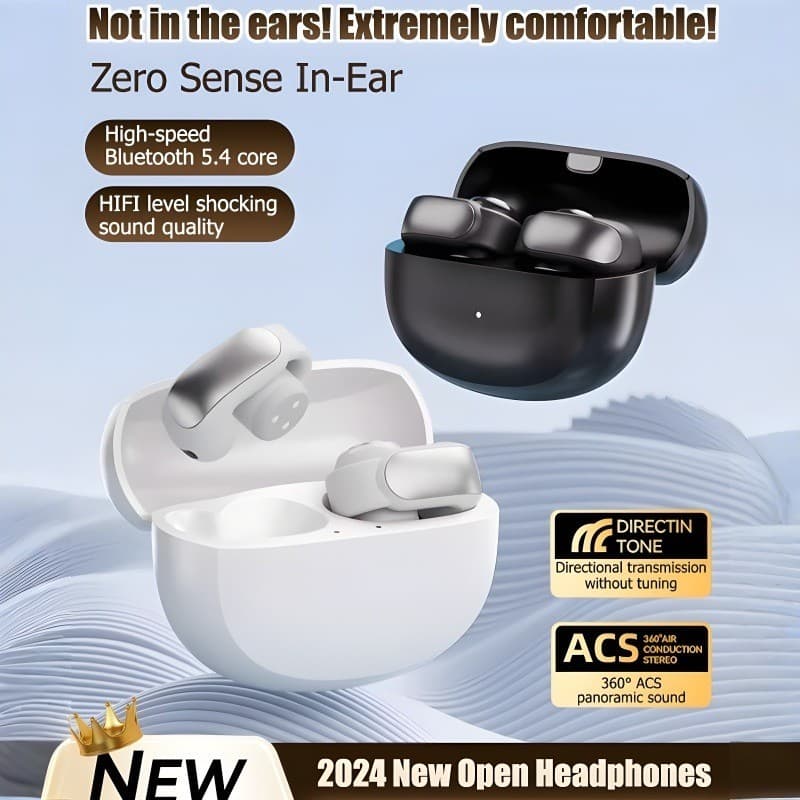 [Som Claro e Aberto]【Conforto Extremo】[Uso Prolongado] Fone de Ouvido Esportivo Bluetooth/Aberto/Leve