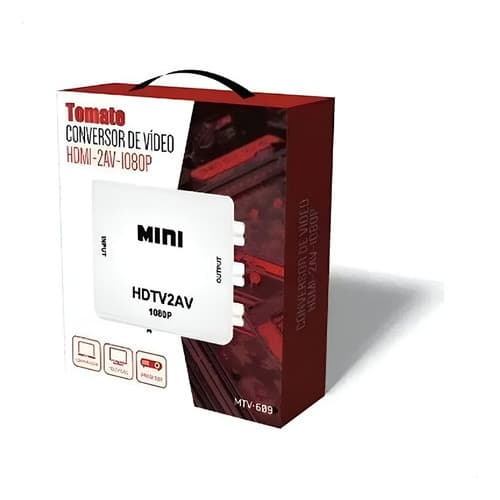 CONVERSOR HDMI PARA AV TOMATE MTV-609