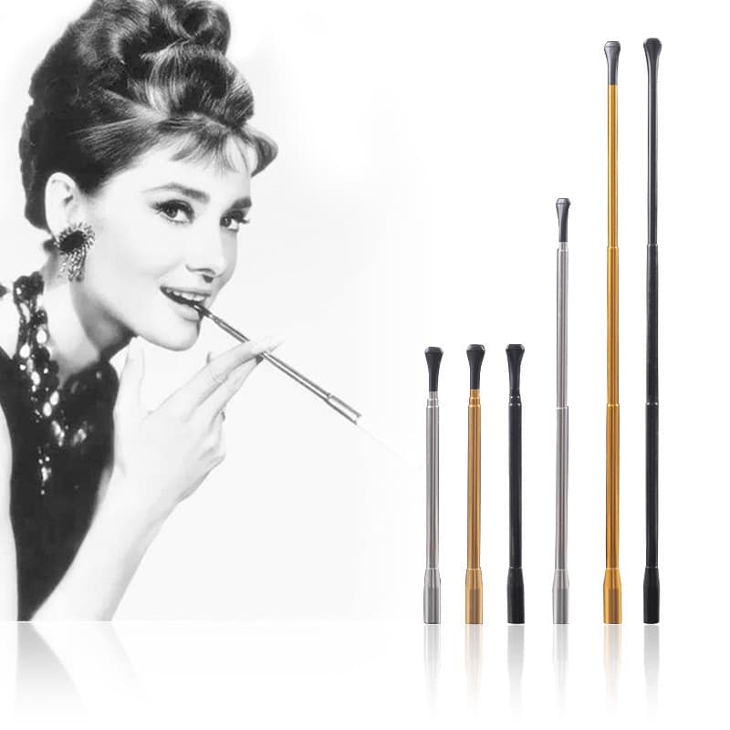 Masculino feminino estilo haste telescópica Audrey Hepburn mesmo estilo baile de formatura espessura foto adereços Retro