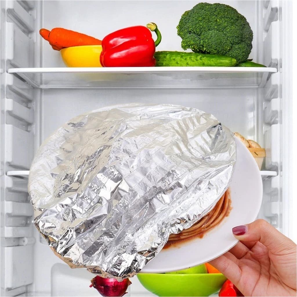 30/60/90 nidades De Folha De Alumínio Reutilizável Para Alimentos Cozinha Isolamento Térmico