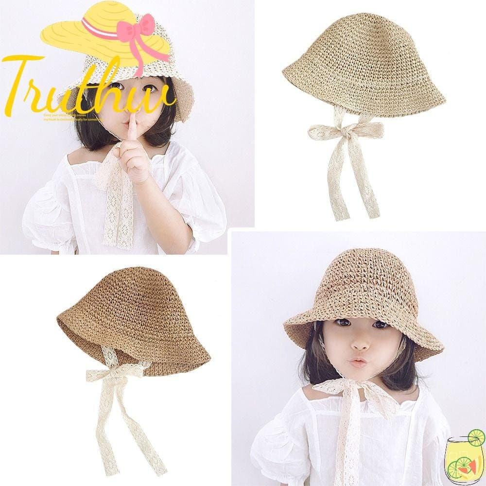 Chapéu de Bebê de Renda TRUTHW, Elegante, Proteção Solar, Casual, para Praia NEZM
