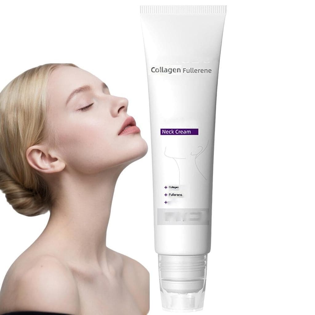 Creme Mágico de Colágeno com Fullerene para o Pescoço, hidrata, tonifica e levanta a pele ao redor do pescoço, colágeno