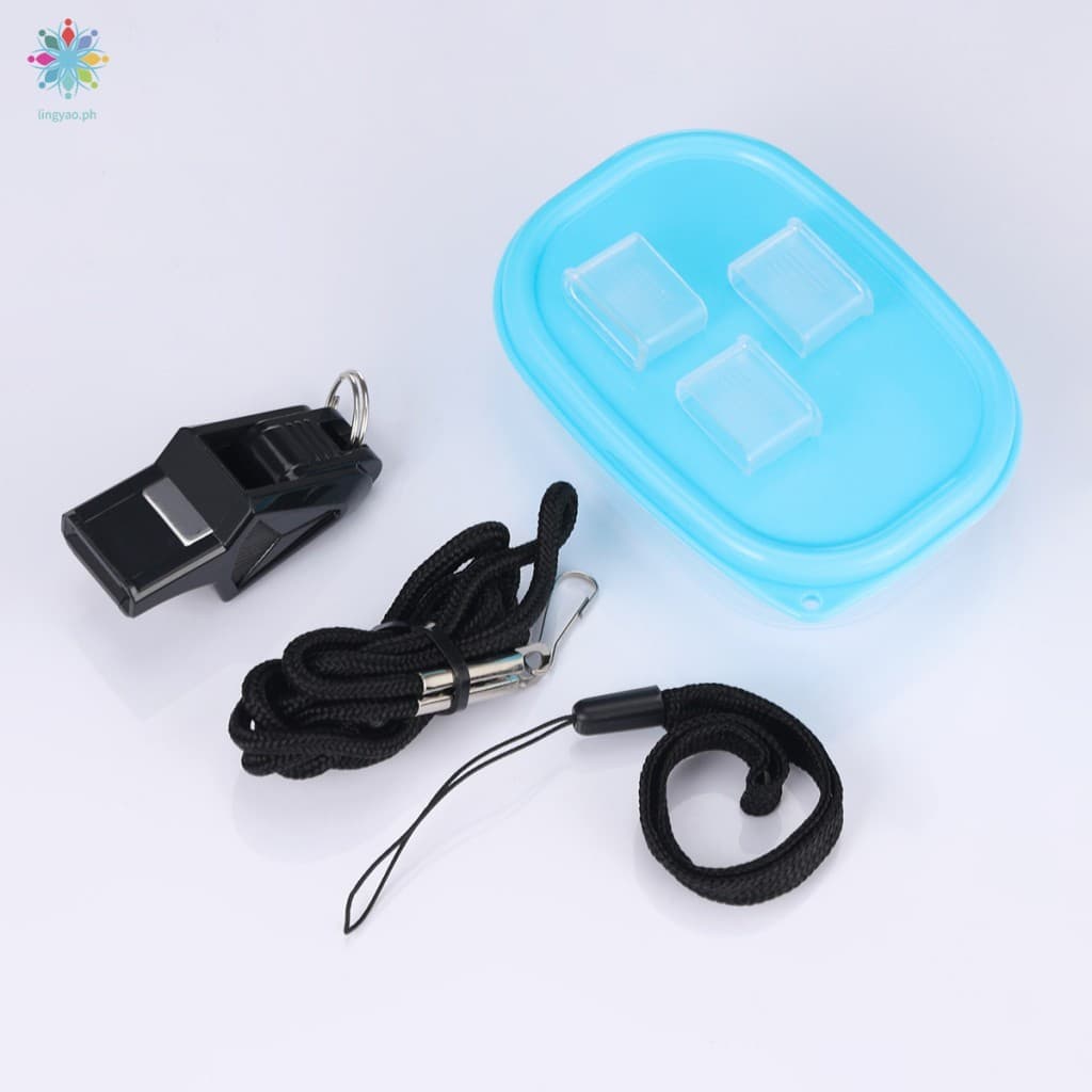 Decibel Whistle Alto Volume Plástico ABS Durável Com Cordão Para Árbitro De Esportes Ao Ar Livre