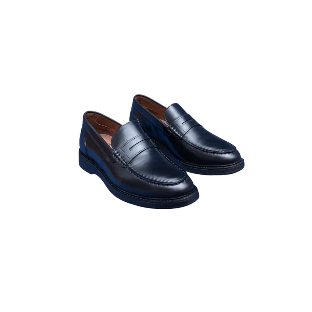 Loafer Masculino Lutt Black Garbanne Couro Legitimo