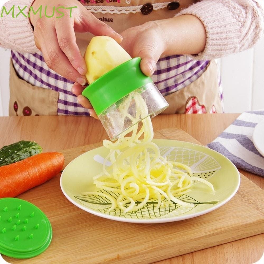 MXMUST Fatiador De Vegetais , Espiral De Frutas Ajustável Multifuncional , Espiralizador De Alimentos Fácil De Limpar