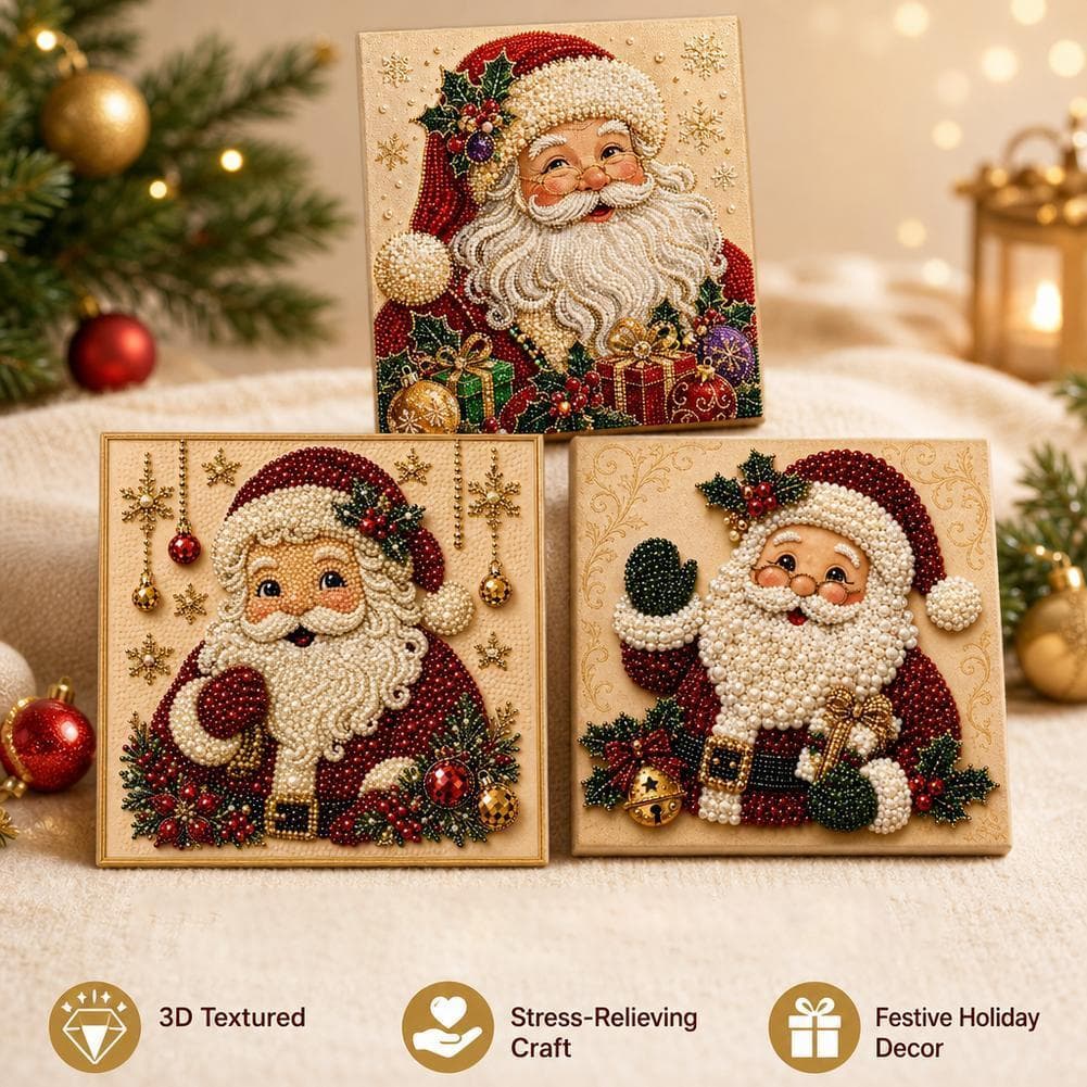 Diy Natal Pérola Arte Kit 3d Pintura Conjunto Para Festivo Feriado Artesanato Decoração P7r7
