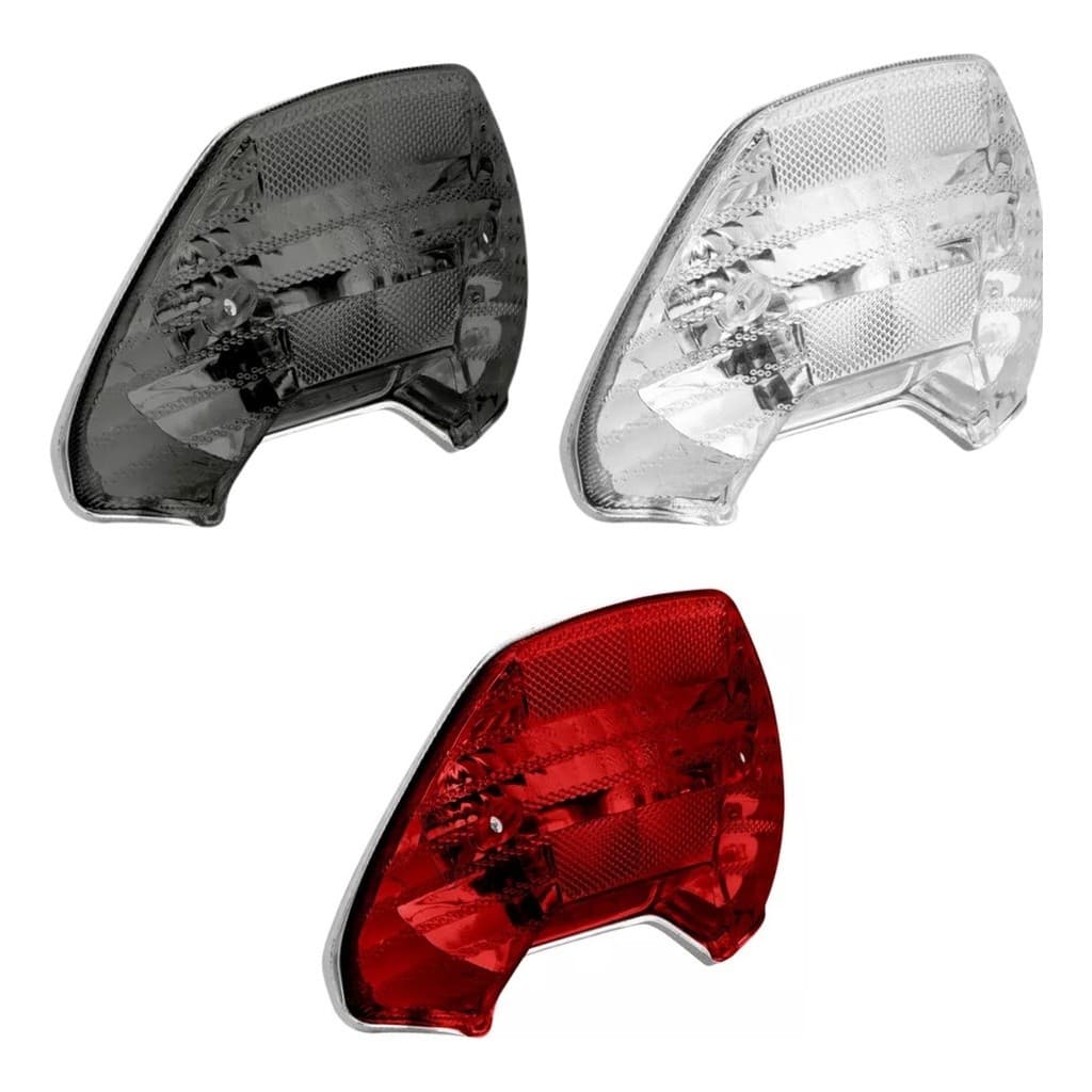 Lanterna Traseira Completa Titan 125 2000 2001 2002 2003 2004 Fan 125 2004 2005 2006 2007 2008 Vermelha Fumê Cristal