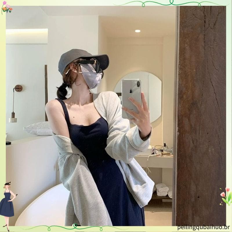 Francês High-End sem mangas estilingue vestido feminino verão 2024 novo estilo elegante mais magro olhar cintura estreit